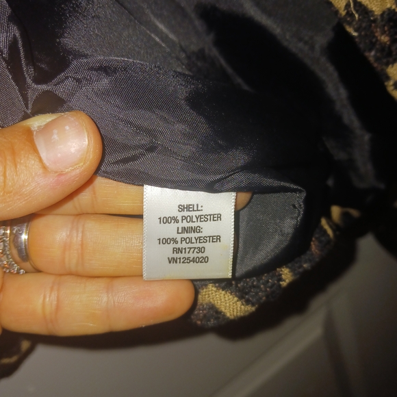 Xhilaration Leopard Print Pea Coat - Picture 11 of 11